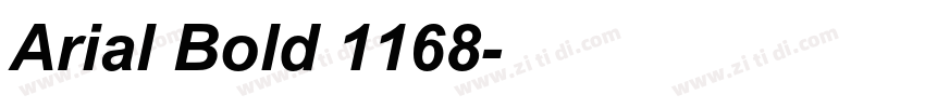 Arial Bold 1168字体转换